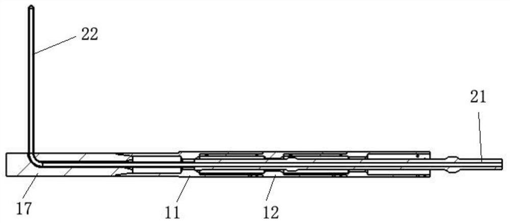 Spring pin type radial well guider layer changing device