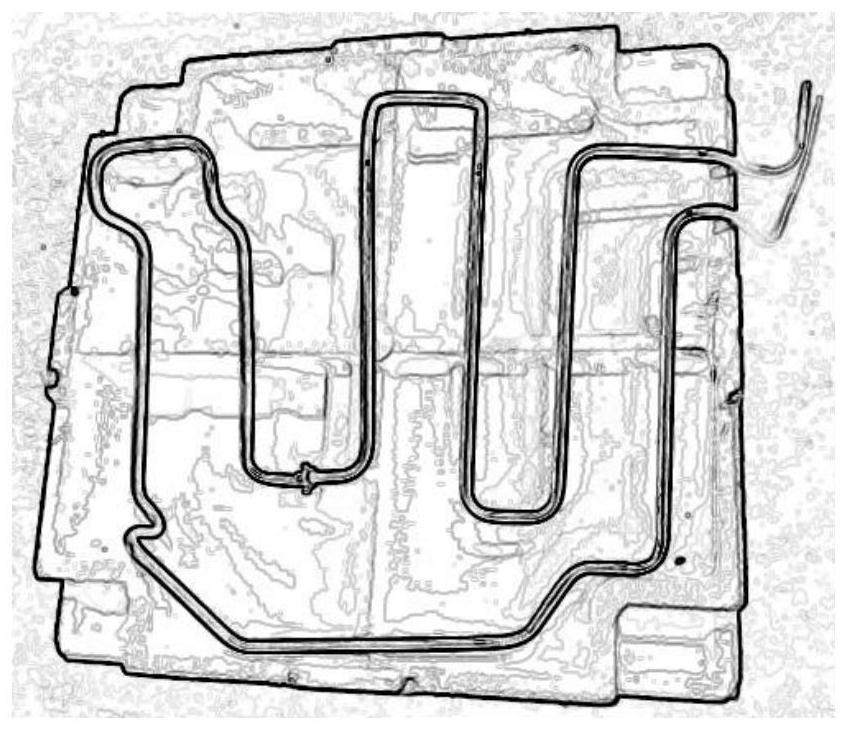 Casting method of stainless steel water cooling pipe pre-embedded mold