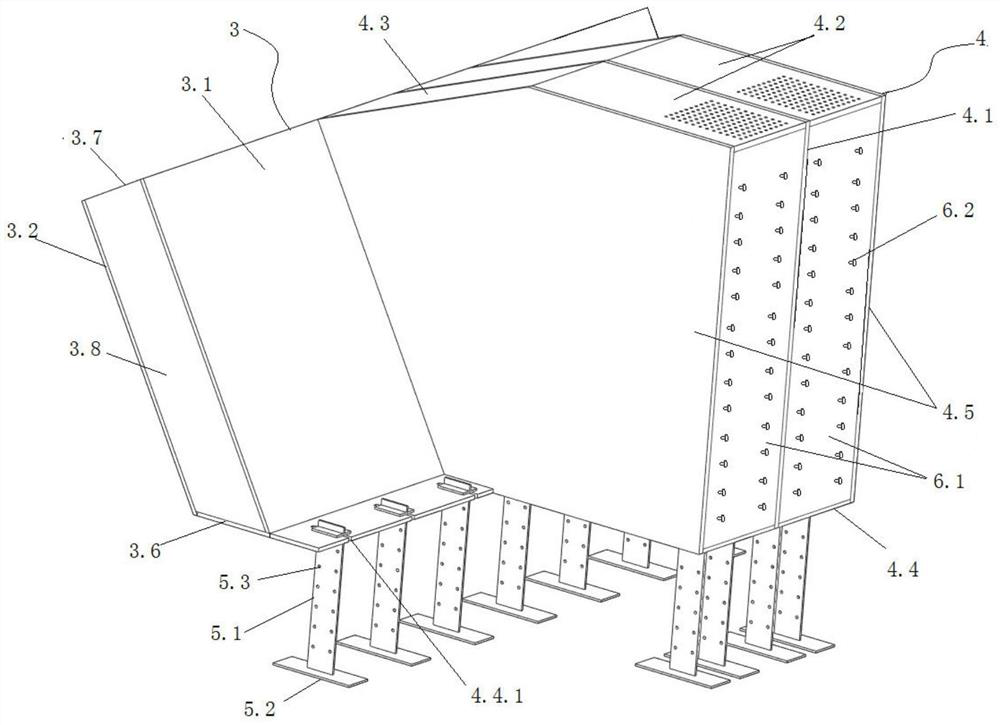 Conversion connection device and construction method thereof