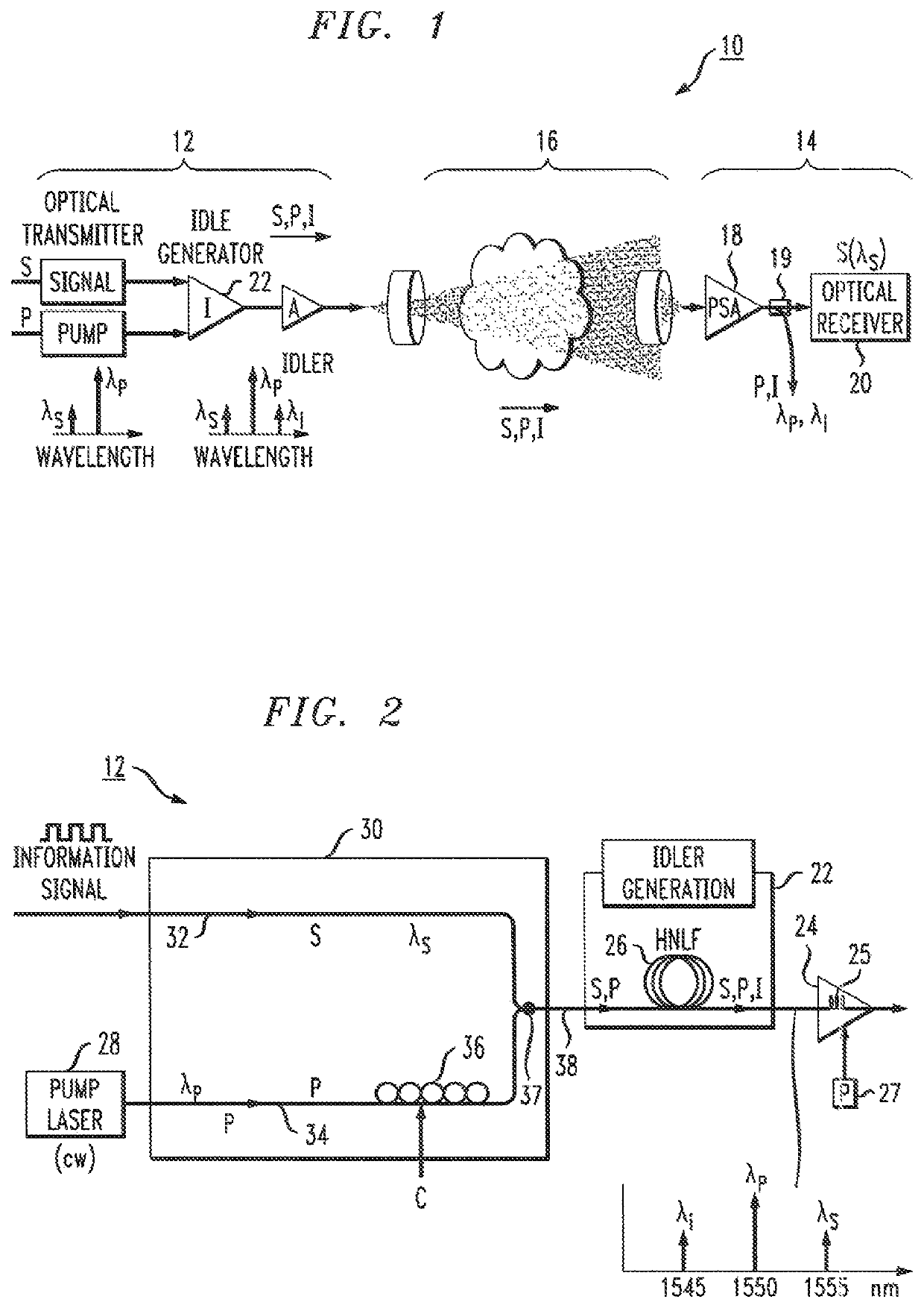 Free-space optical communication links with improved sensitivity