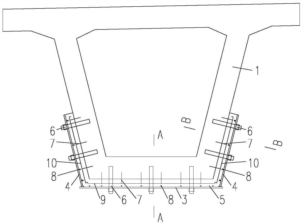 Steel-encased-ultra-high-performance concrete reinforcing method for box girder