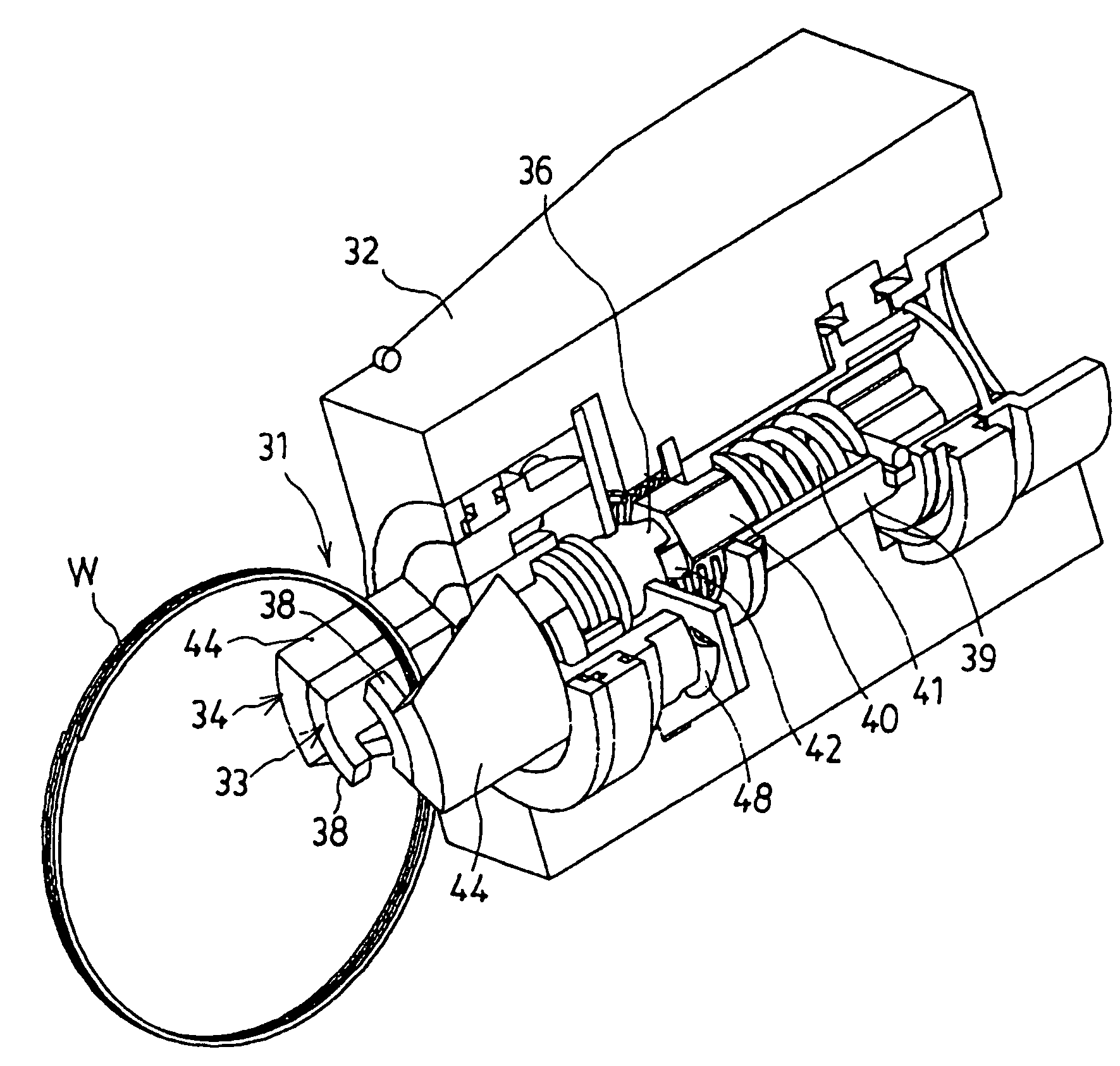 Stranded wire twisting device of reinforcement binding machine