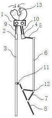 Pressure arm type bolt clippers