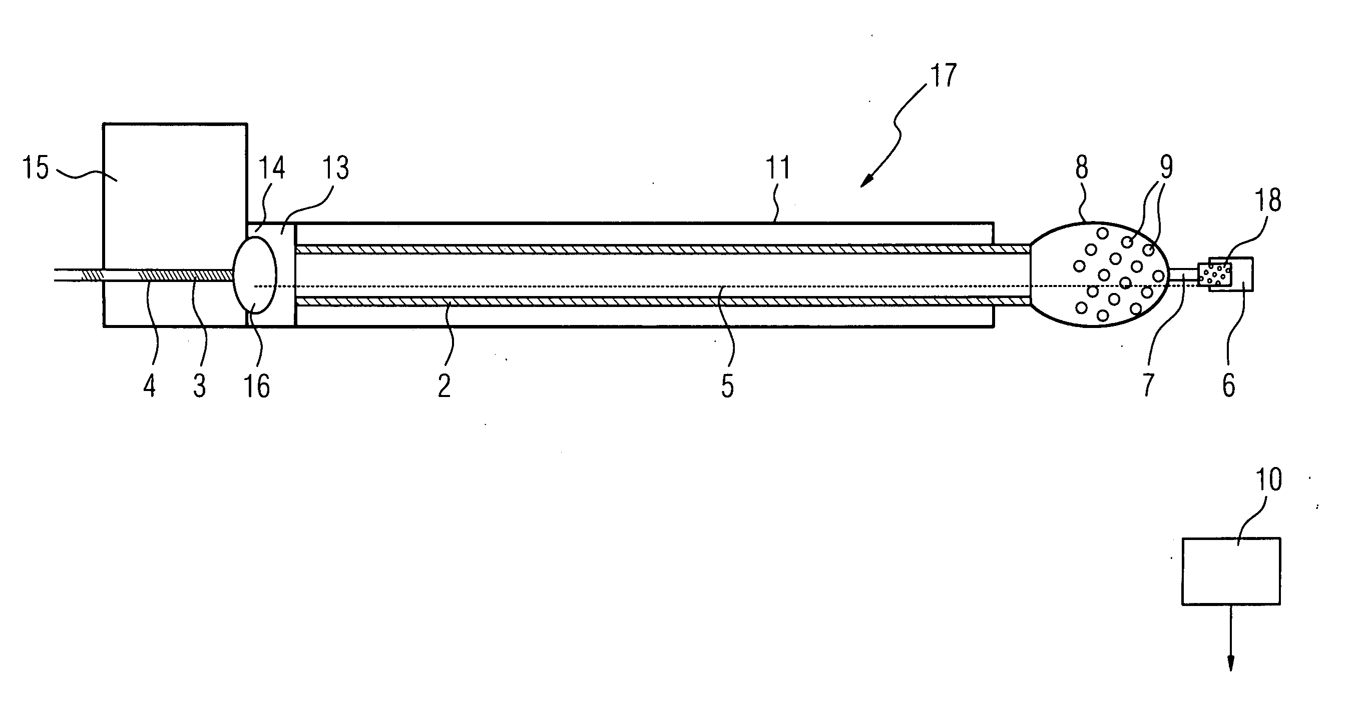 Device for carrying out rotablation