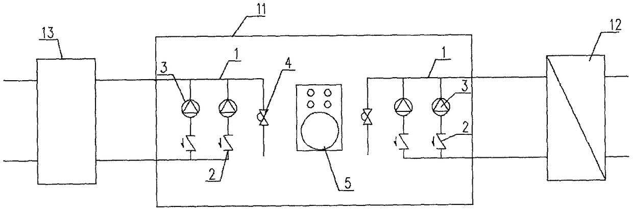 Integral air conditioner and terminal water system device