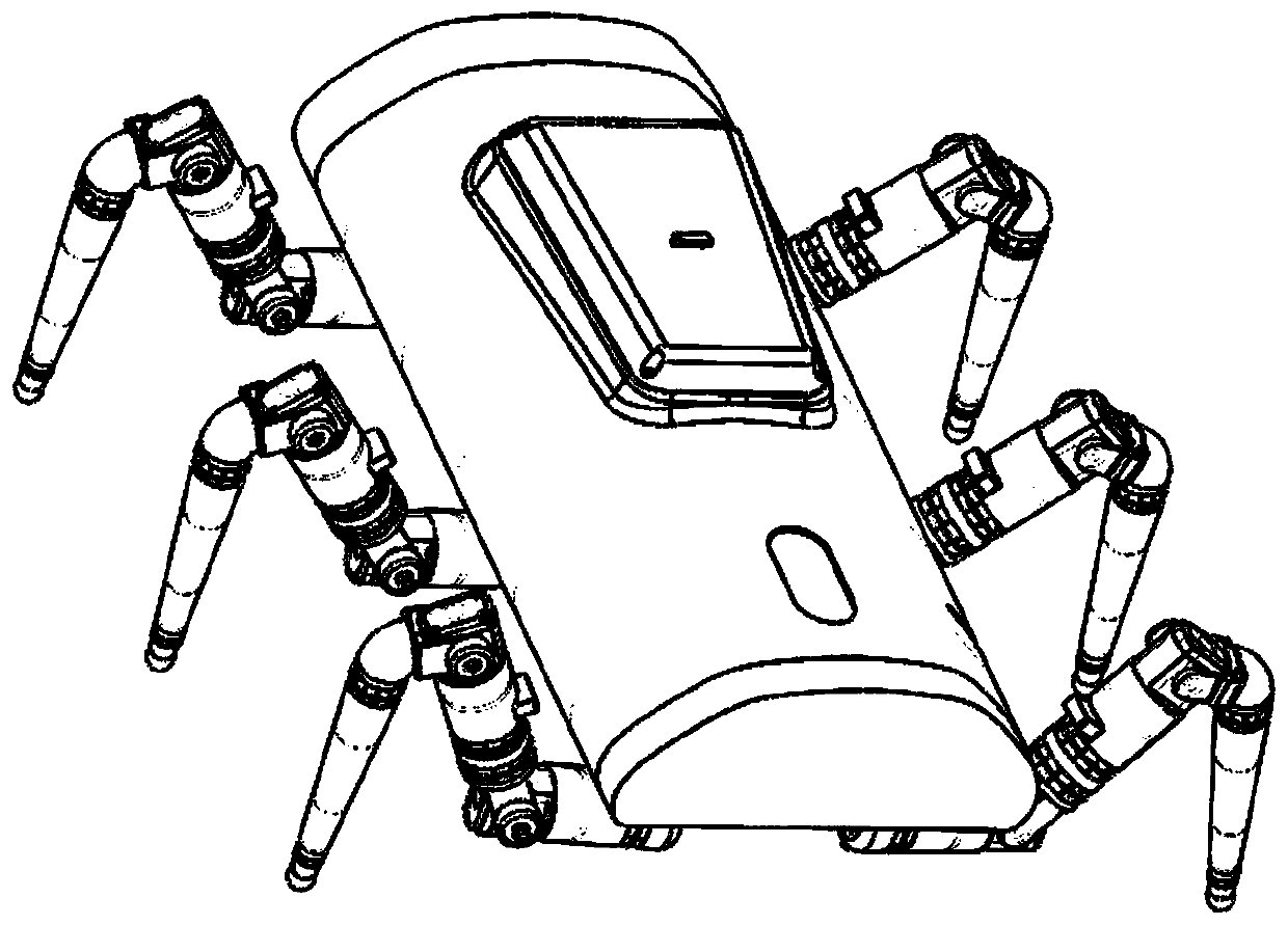 Integrated joint variable body multi-foot robot capable of being rapidly disassembled and assembled