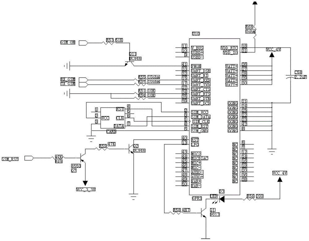 Main circuit of network billing machine