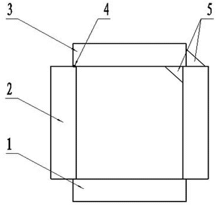 Full penetration weld method for fillet joint single-face J-shaped groove of box beam of vibration screen