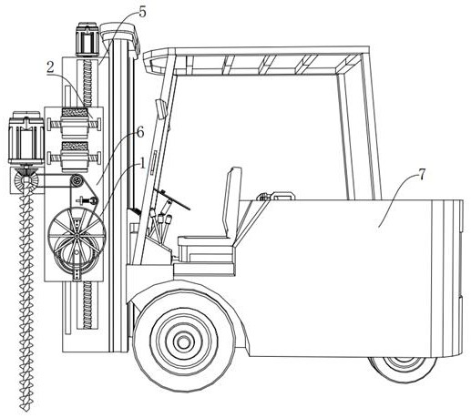 Environment-friendly dynamic replenishment type mine drilling equipment