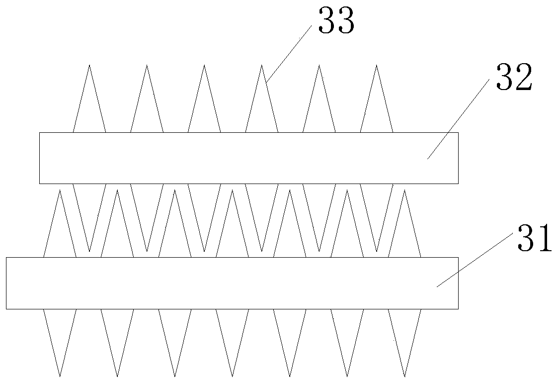 Reclaimed rubber crushing device