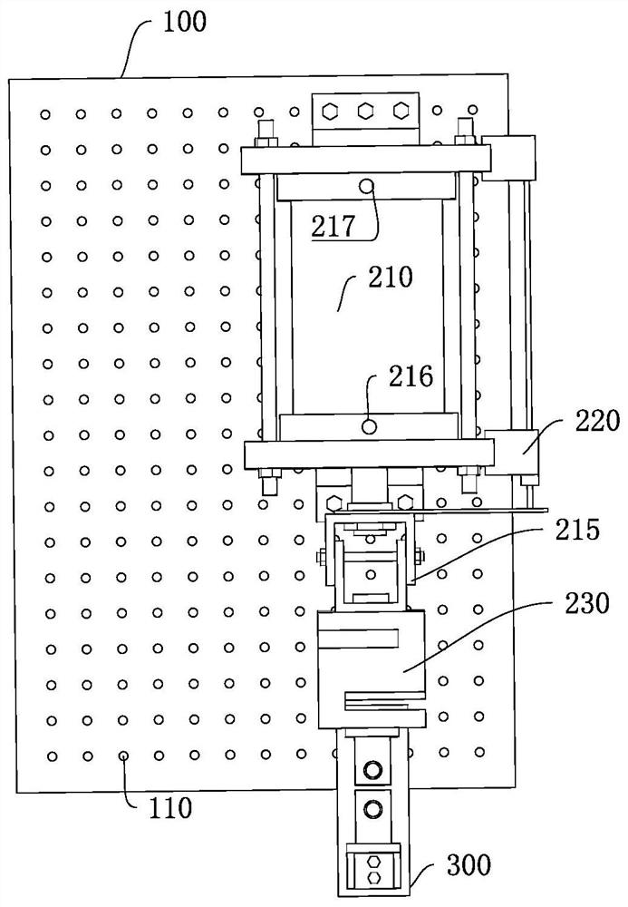 A heat exchange tube impact wear test device