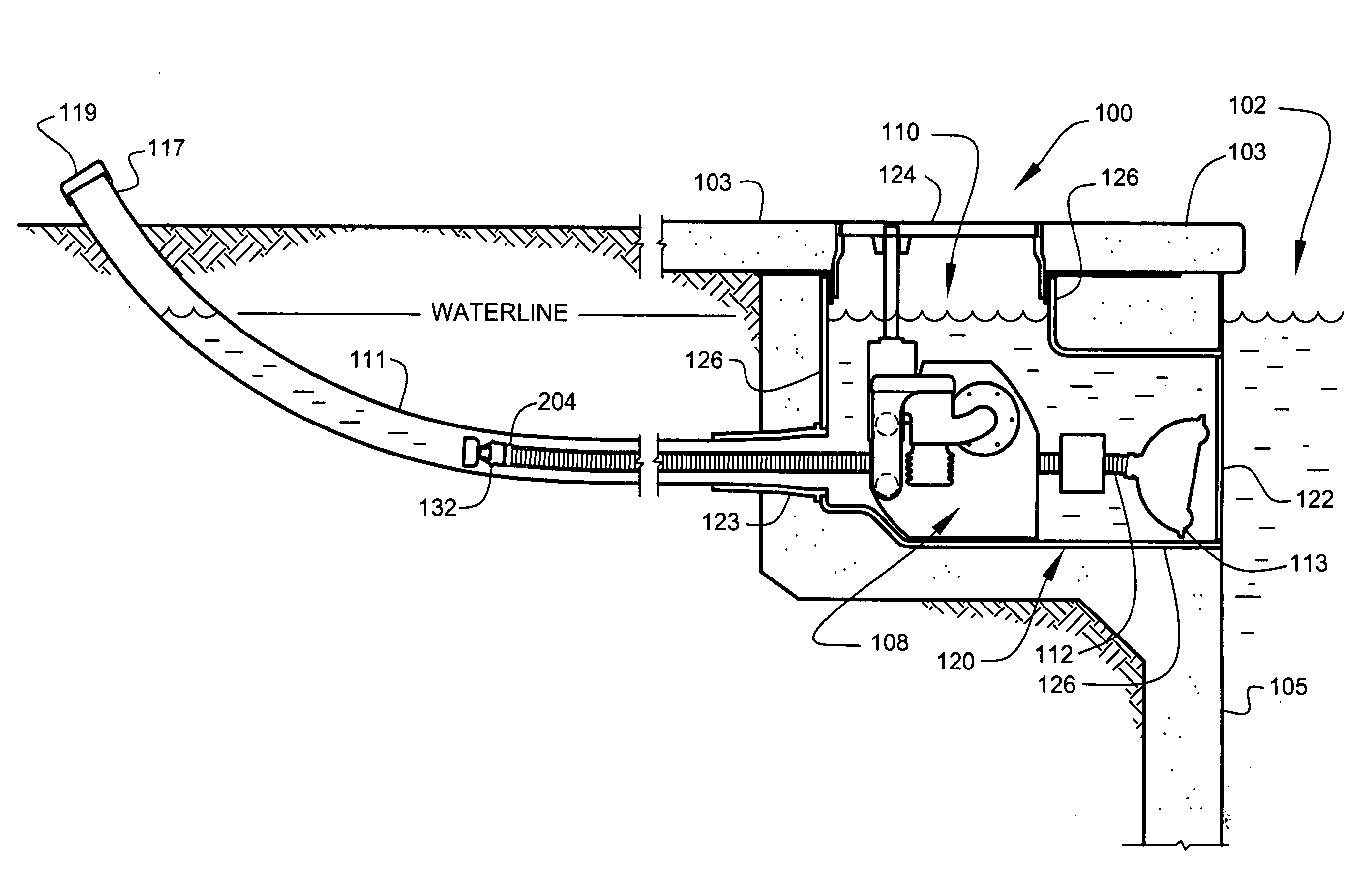 Concealed automatic pool vacuum systems