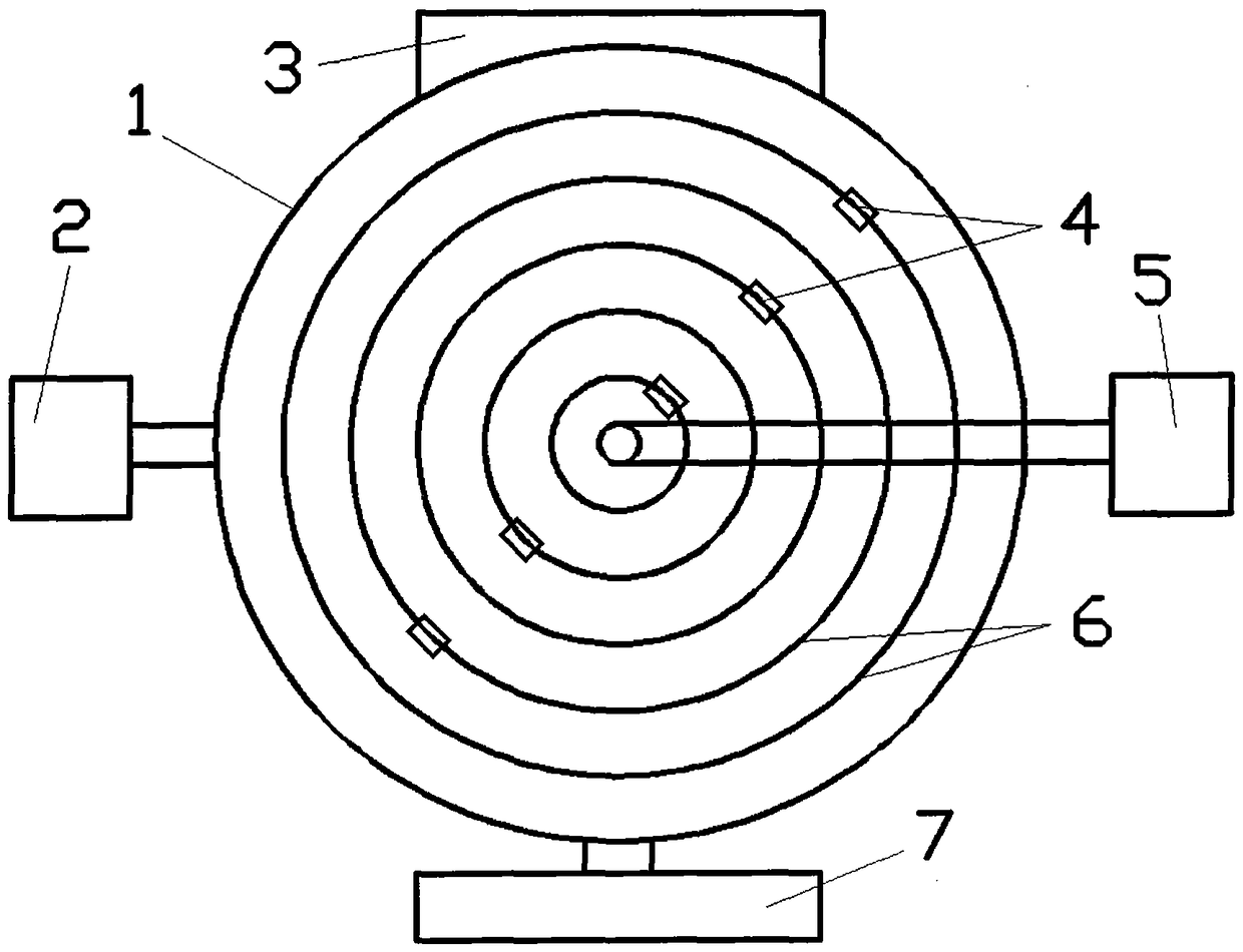 Concentric spherical clapboard type spherical main container