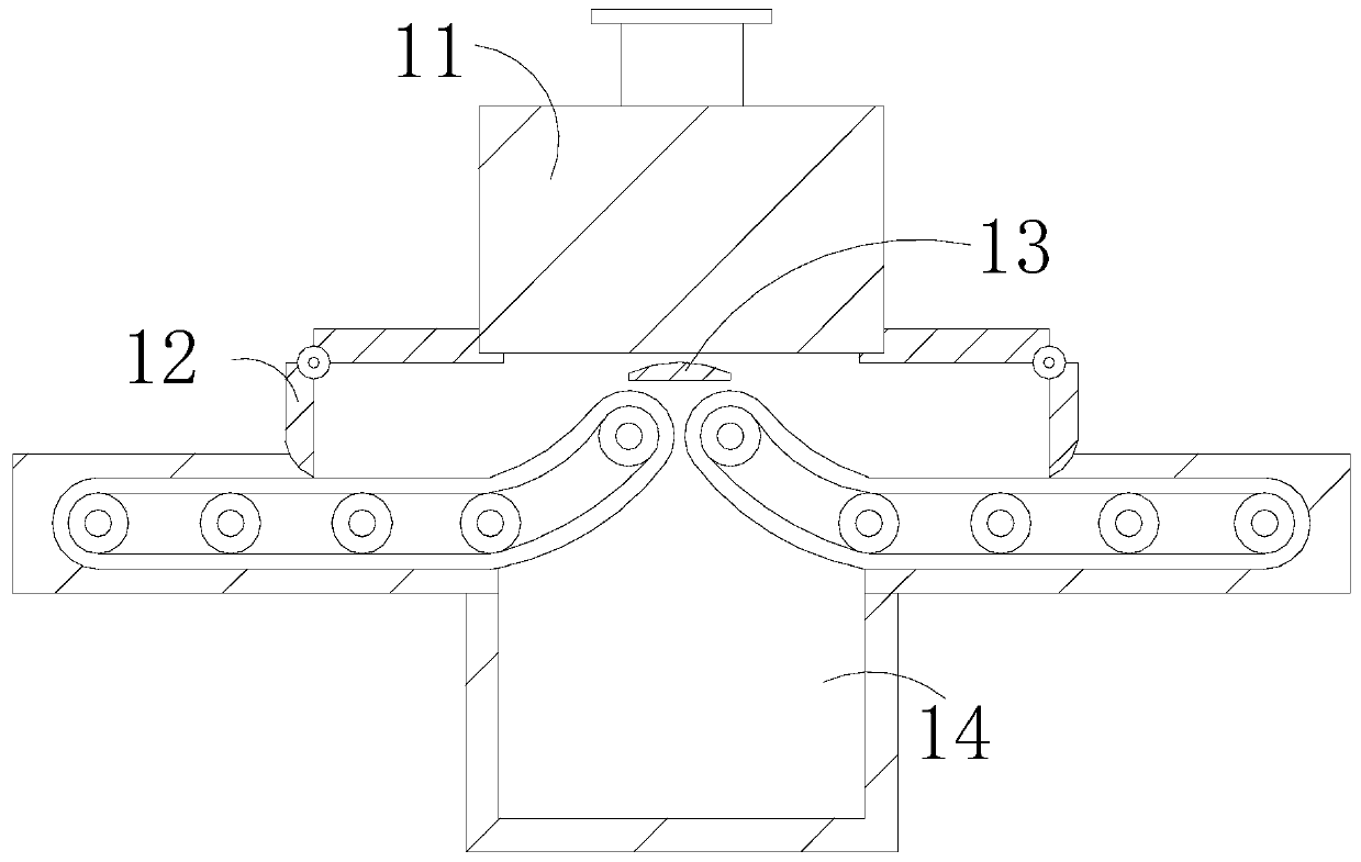 Hardware paint spraying and drying robot