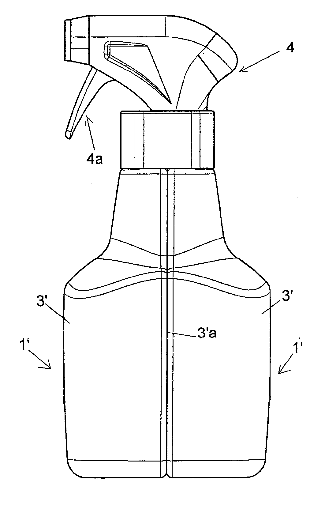 Plastic Preform and Single Container for Making a Dual-Container Dispenser