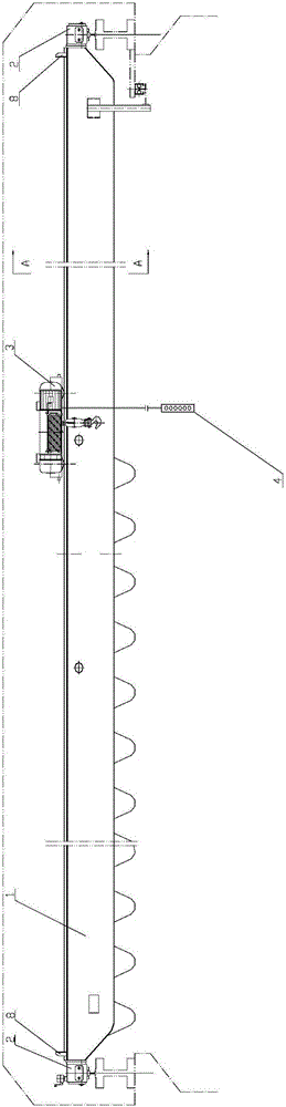 Beam crane with top-arranged angular trolley