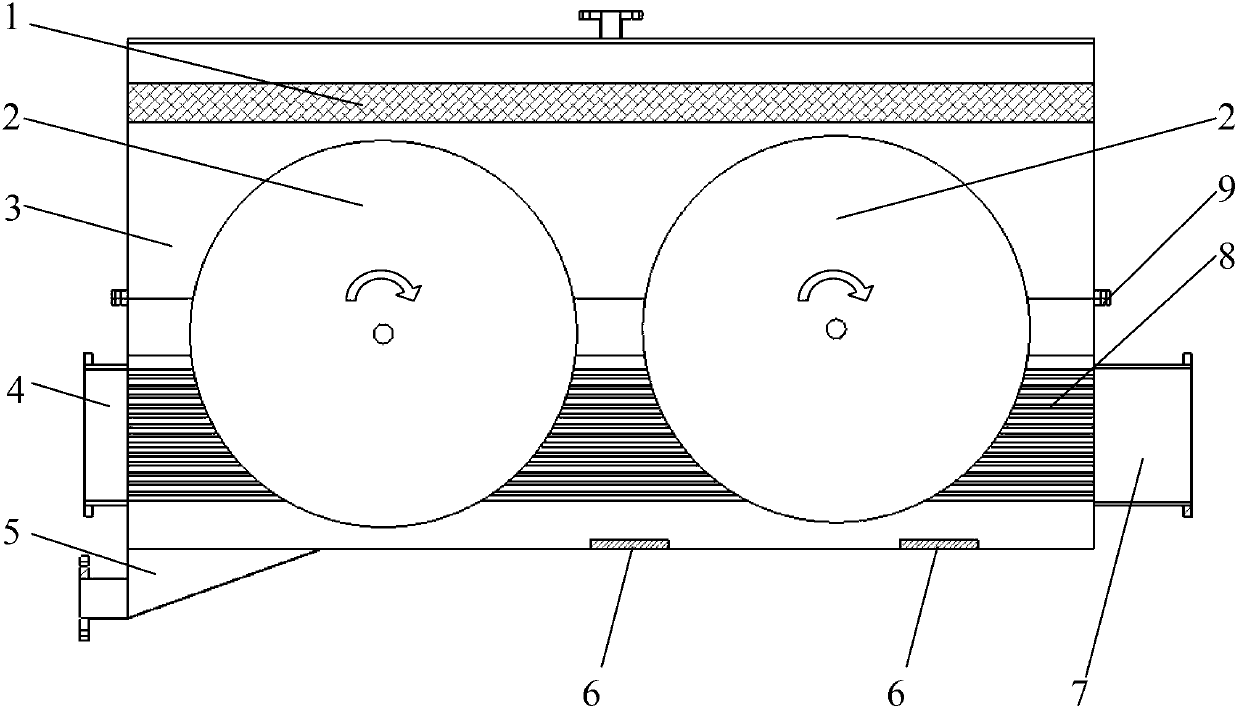 Novel combination type evaporation condenser