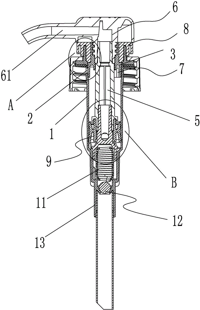 Leak-proof ventilation structure and emulsion pump with same