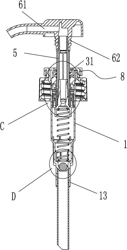 Leak-proof ventilation structure and emulsion pump with same