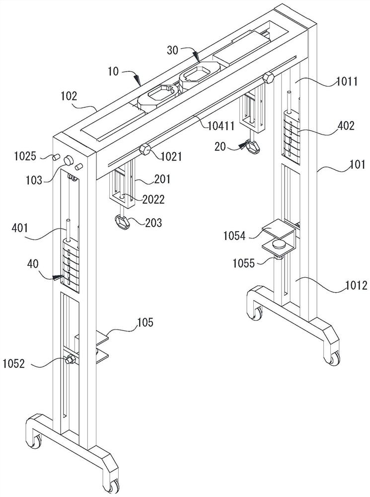 Rehabilitation nursing frame for chronic patients