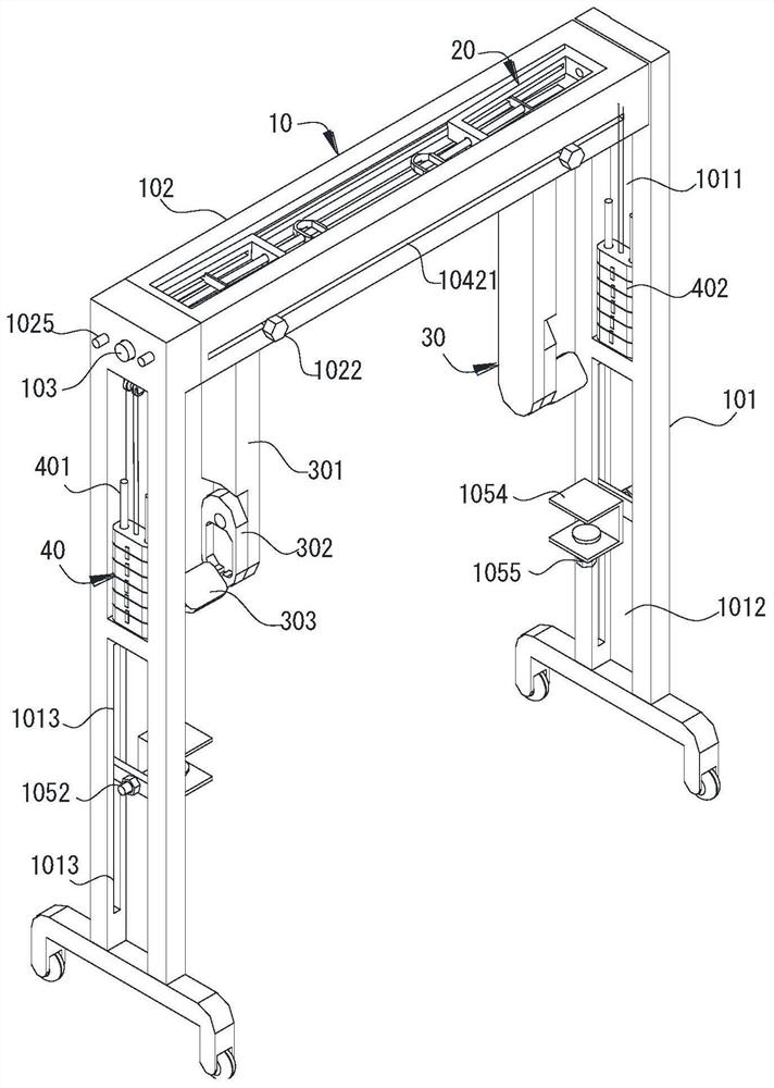 Rehabilitation nursing frame for chronic patients