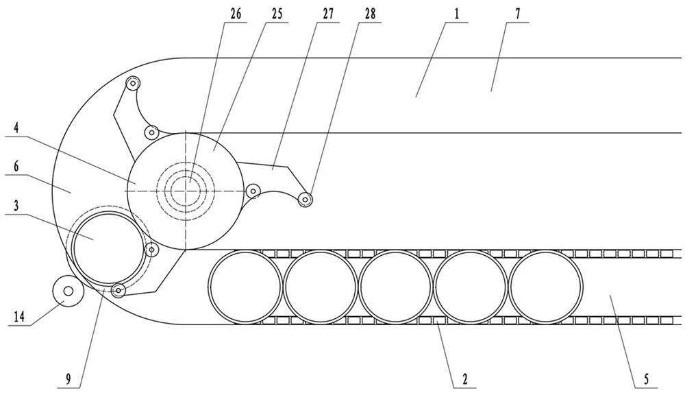 Automatic bobbin replacing device for yarn storage bobbins