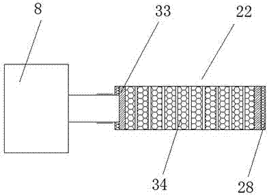 Domestic sewage purification device for high-rise building in city