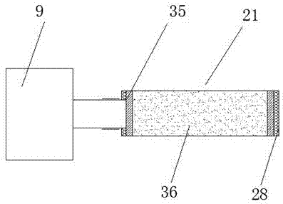 Domestic sewage purification device for high-rise building in city