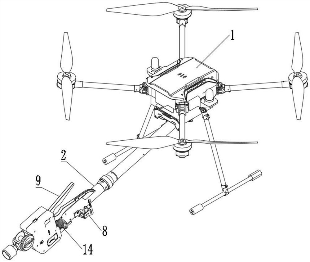 Unmanned aerial vehicle attachment operation system