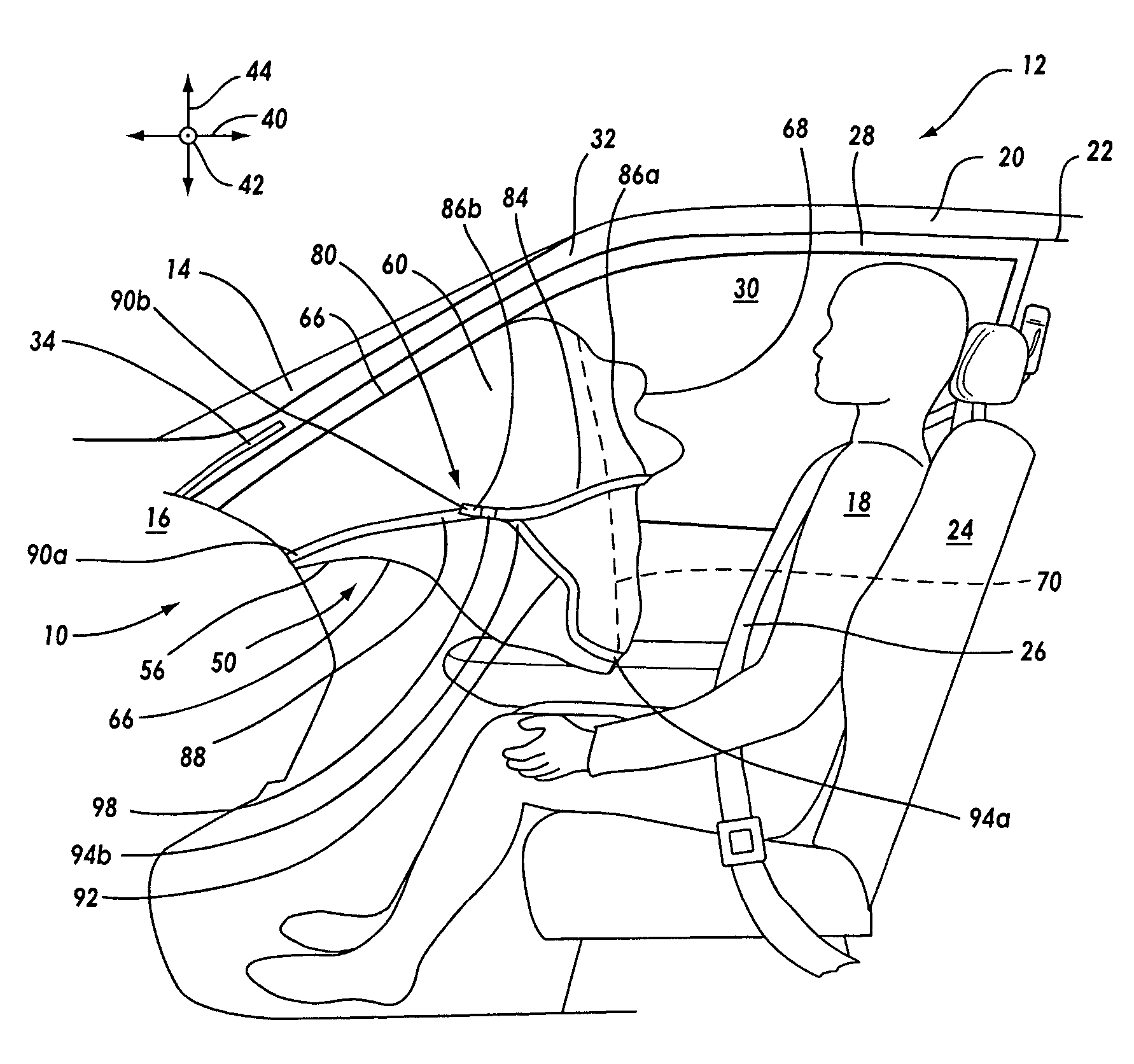 Expansion-controlled joints in airbags for out-of-position occupants and cushion positioning