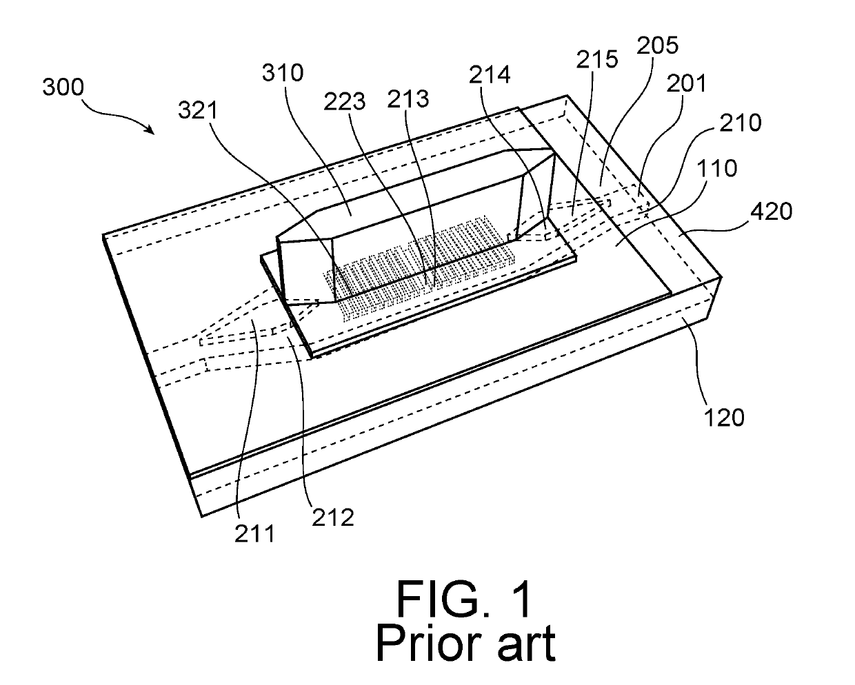 Photonic device comprising a laser optically connected to a silicon waveguide and method for manufacturing such a photonic device