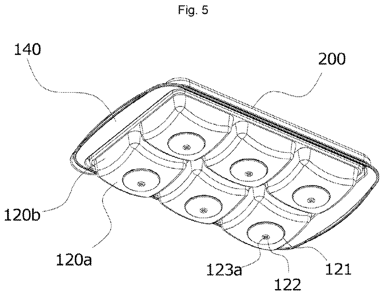 Food freezer container