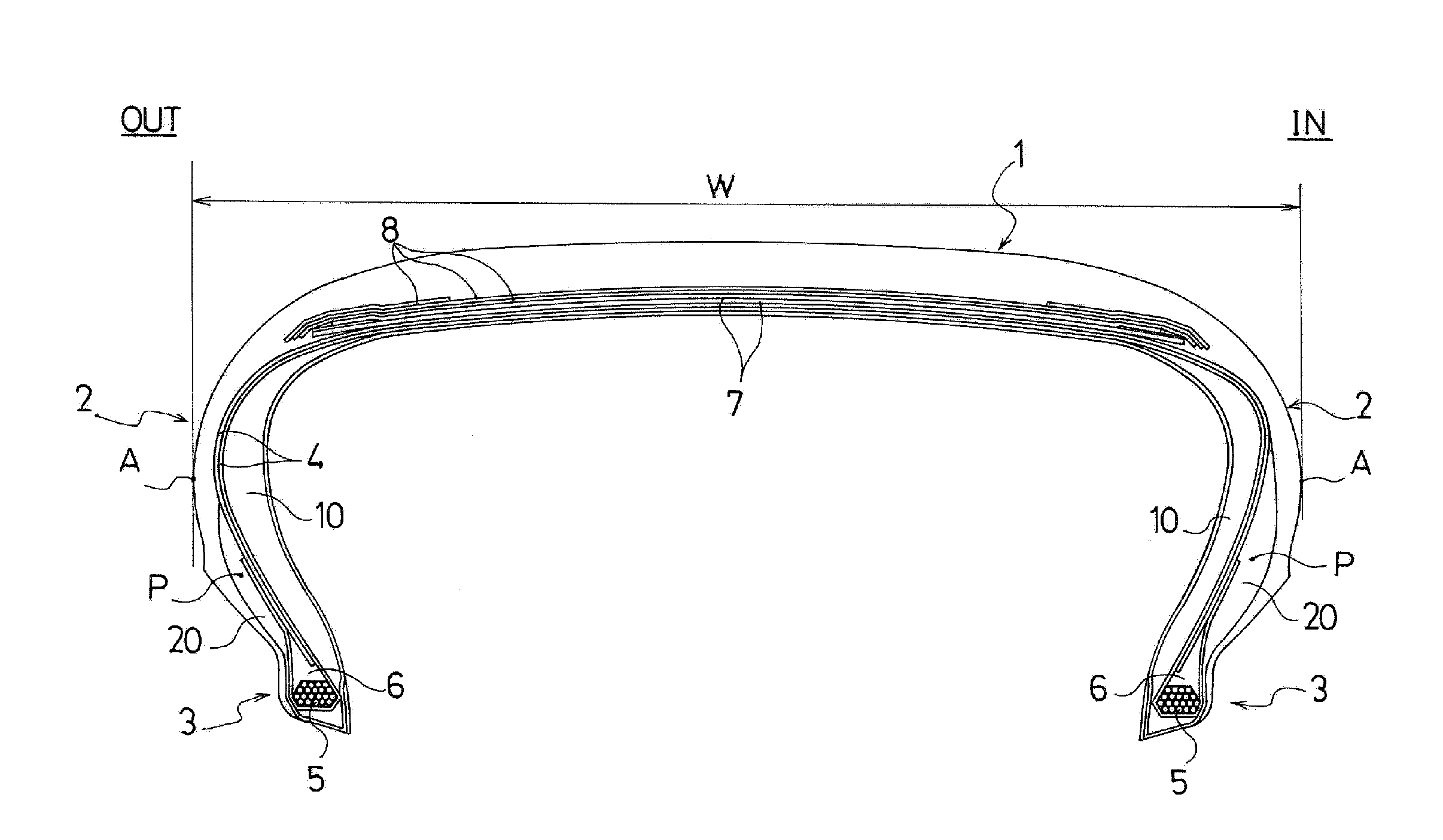 Pneumatic Run Flat Tire