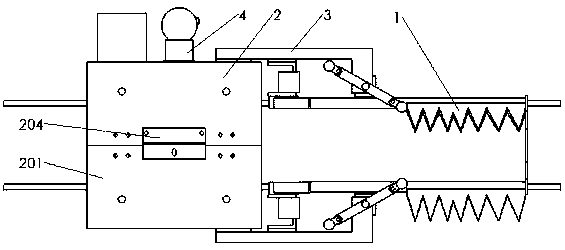 Split transmission line deicer