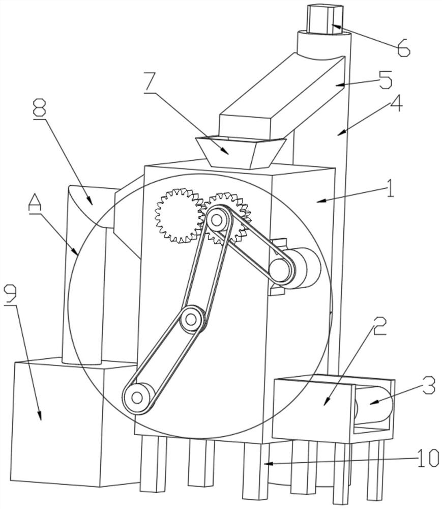 Engineering waste recovery device for civil construction