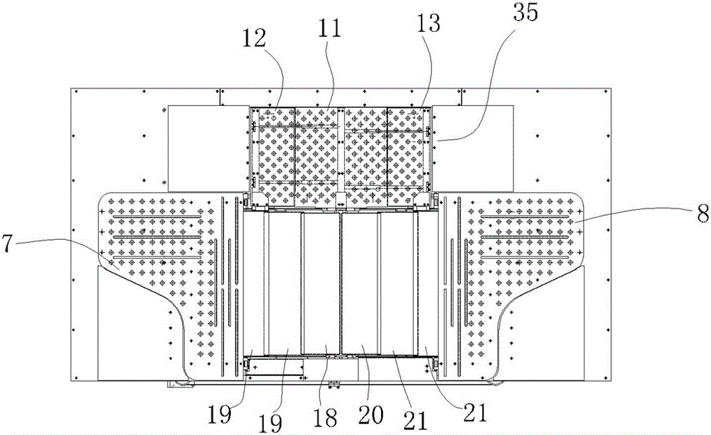 Clothes folding rack assembly for ironer