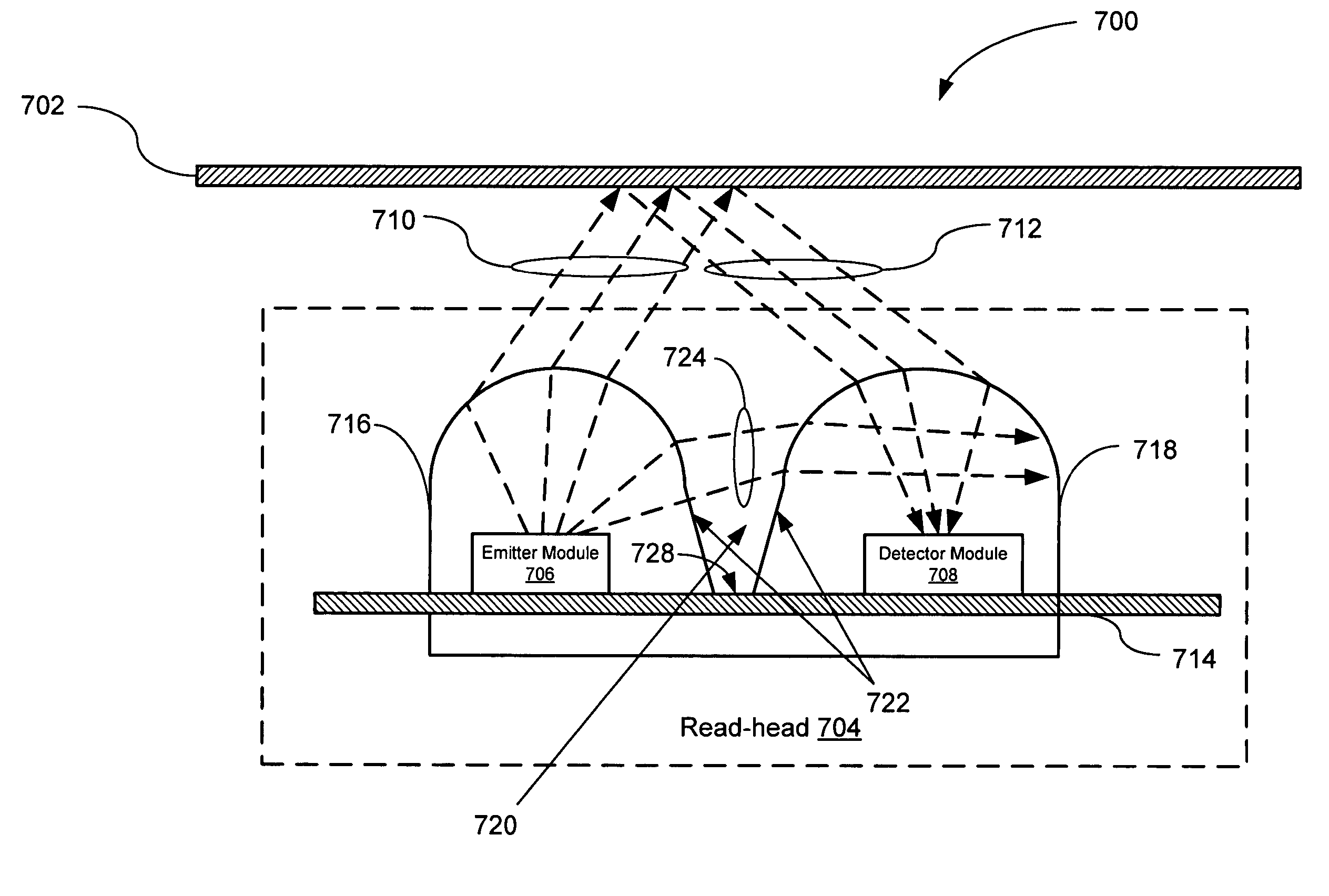 Enhanced reflective optical encoder