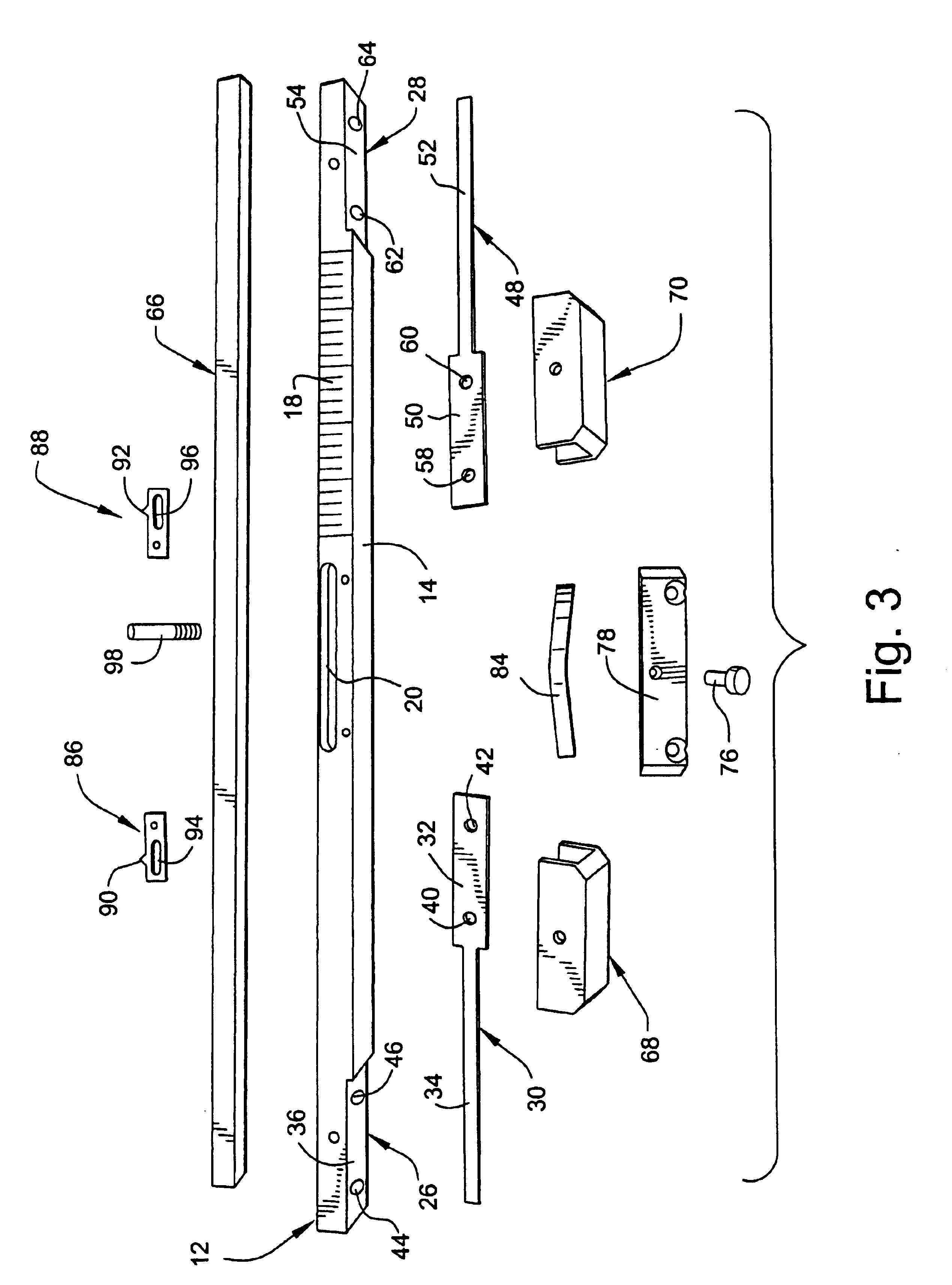 Rotor clearance measurement gage