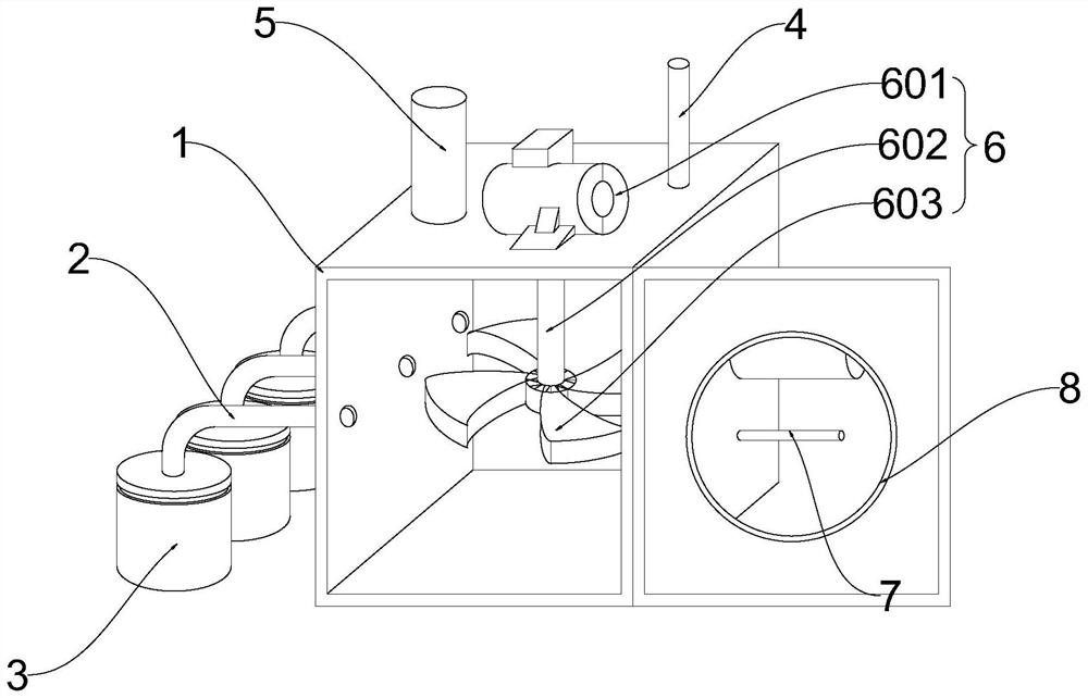 Material preparation and dyeing integrated printing and dyeing equipment for cloth spinning