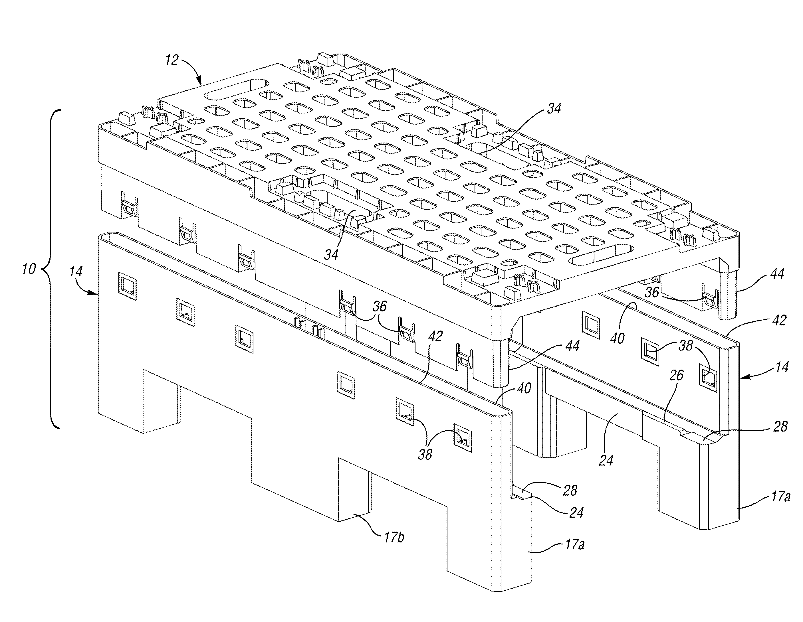 Pallet for use with lift jack