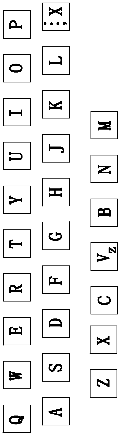 Double-handed full-pin input keyboard and input method