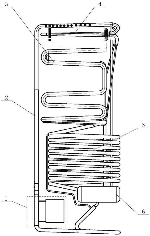 Diffusion absorption type refrigerating machine core using electromagnetic heating mode