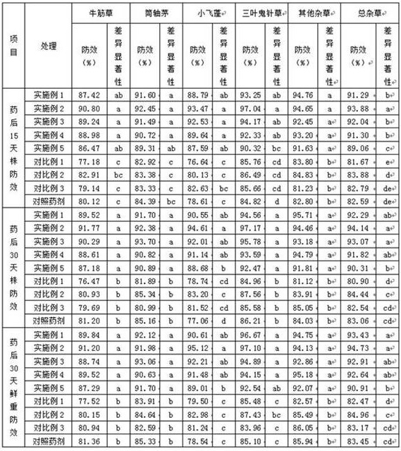 Synergistic herbicide as well as preparation method and application thereof