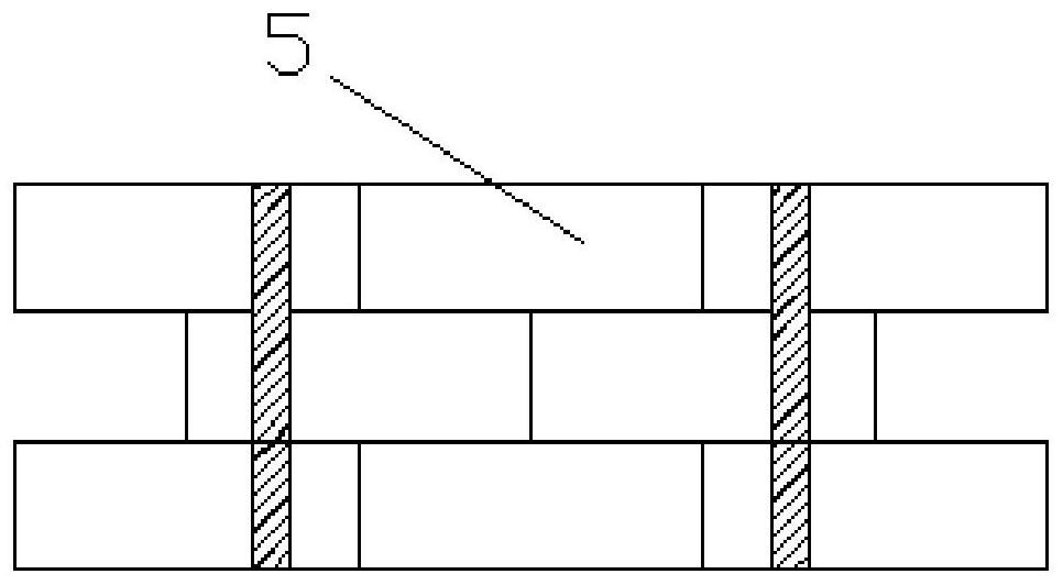 Shale ganged brick hollow structure of building exterior facing