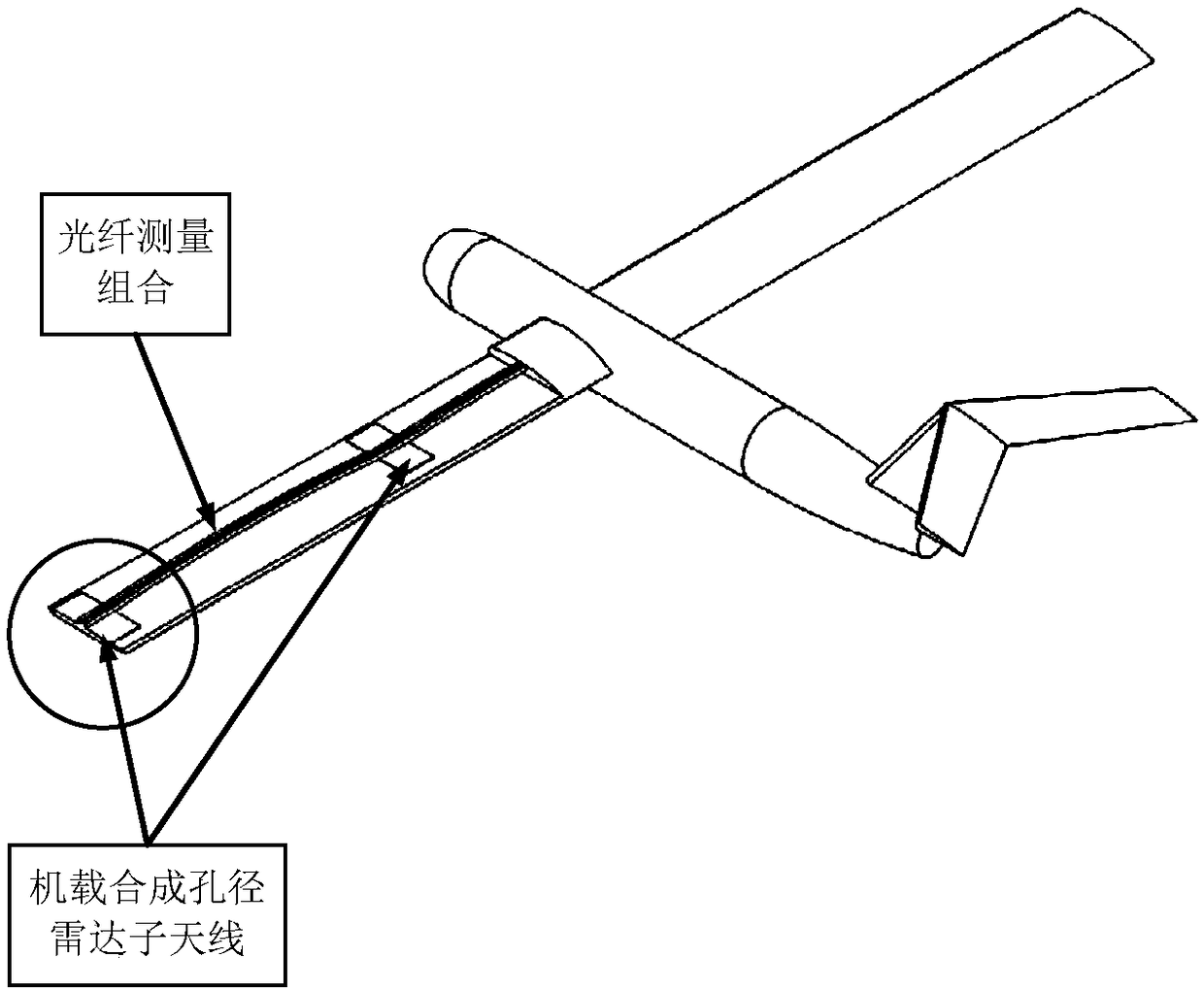 Method and device for measuring baseline length of airborne synthetic aperture radar