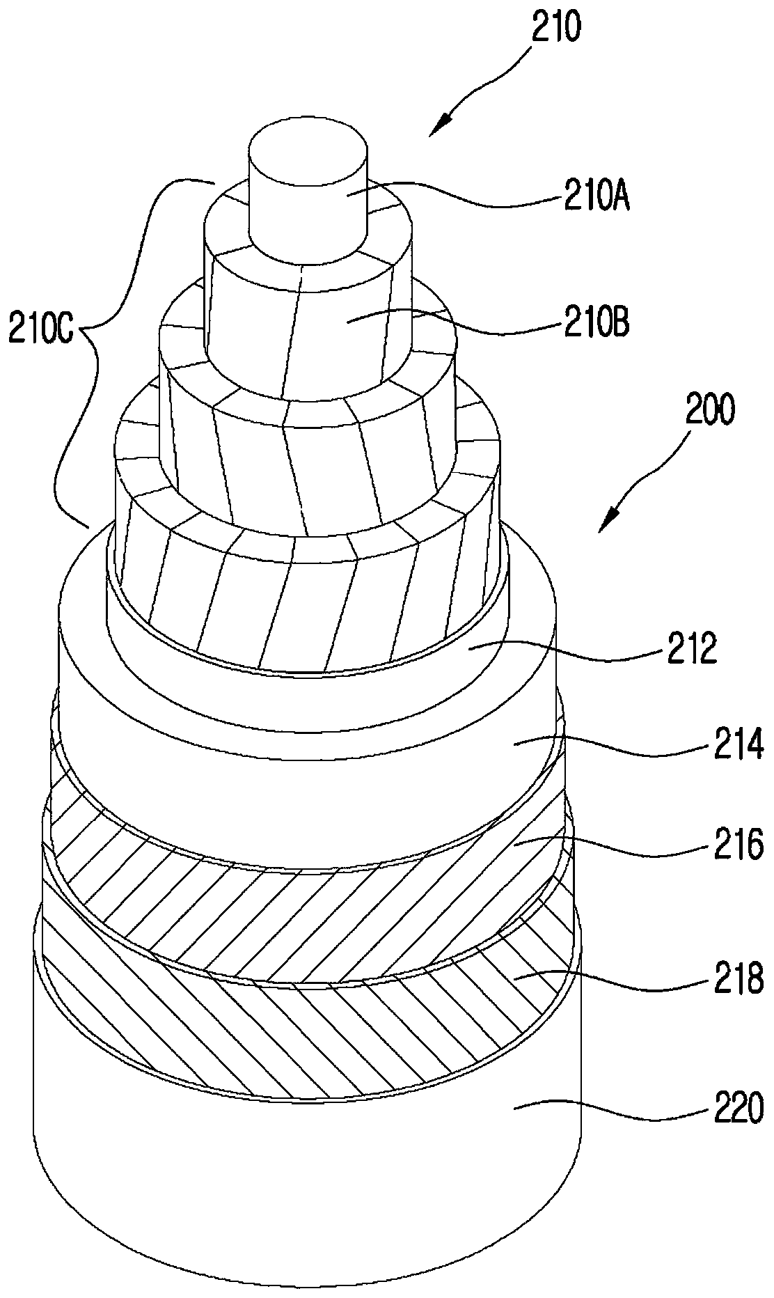 High voltage direct current power cable