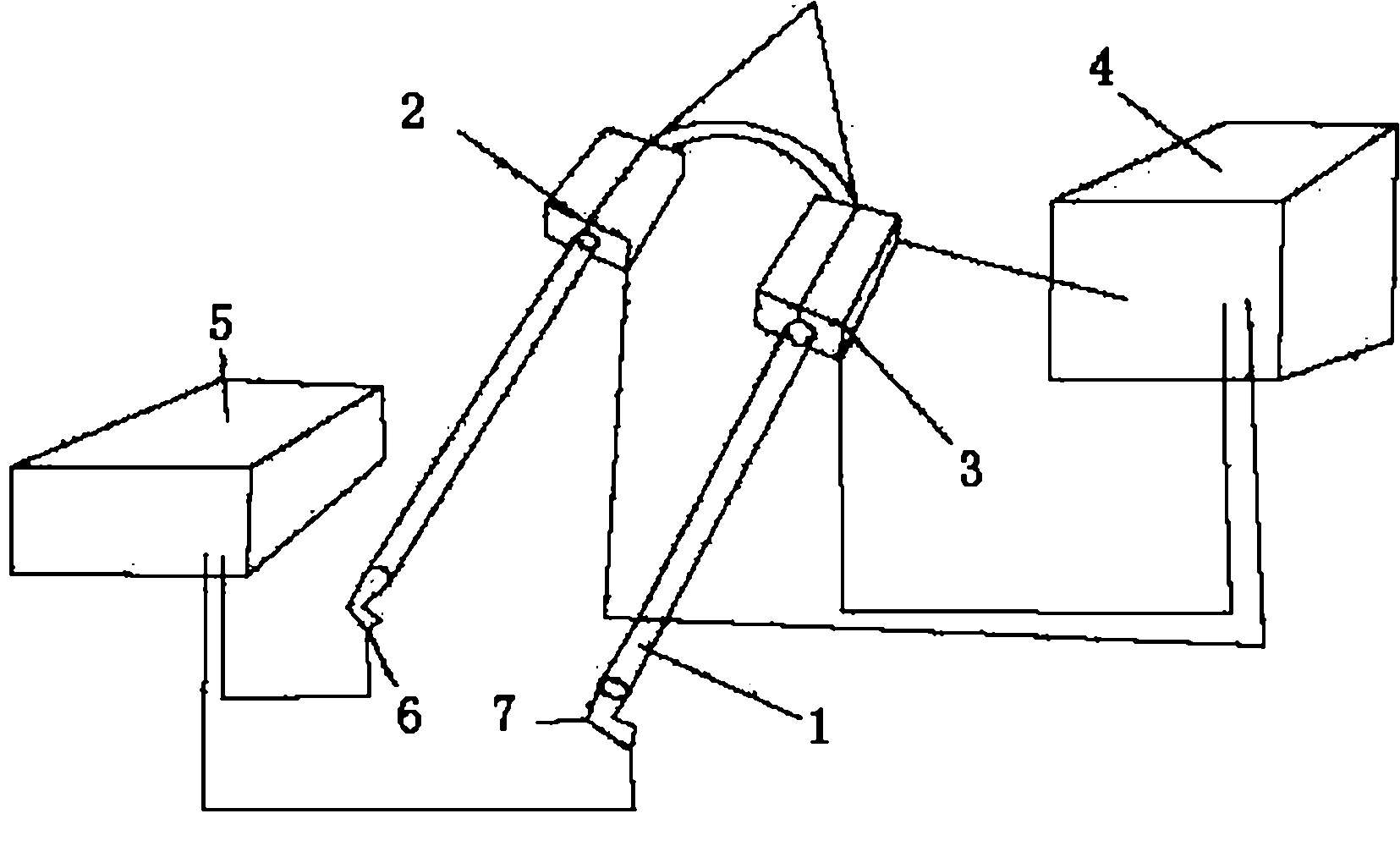 Device for eliminating internal stress of U-shaped bent pipe by performing heating and annealing