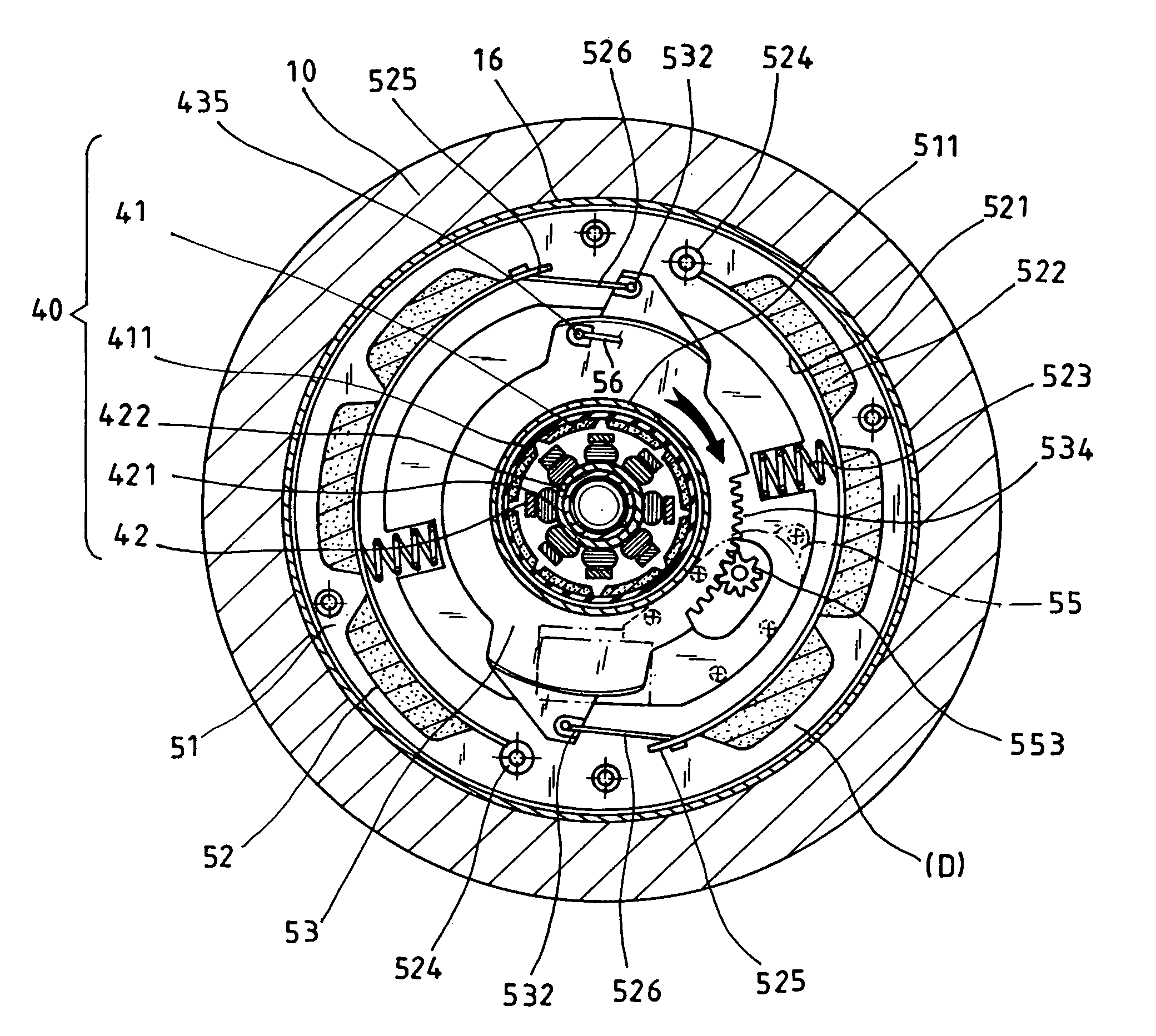 Magnetic controlled loading device in combination of a power generating set and an adjusting drive mechanism