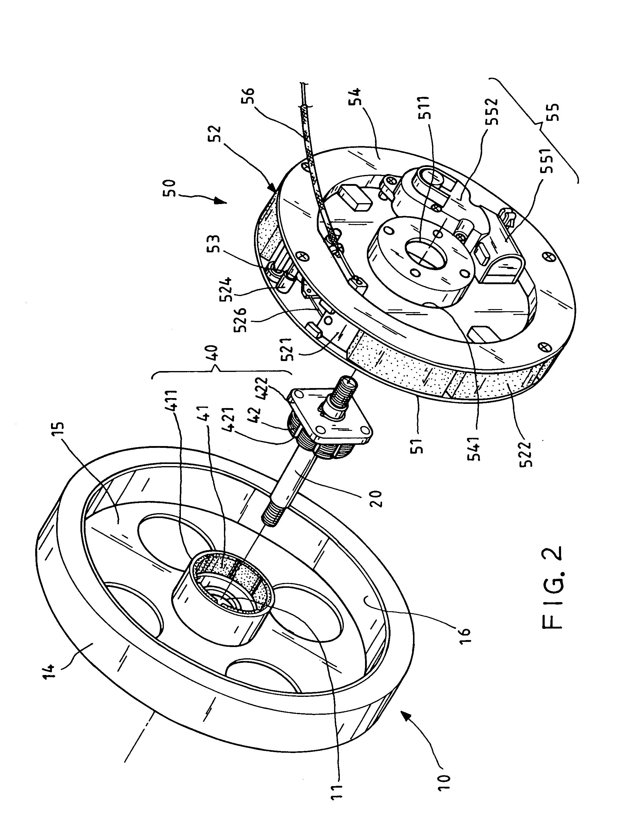 Magnetic controlled loading device in combination of a power generating set and an adjusting drive mechanism