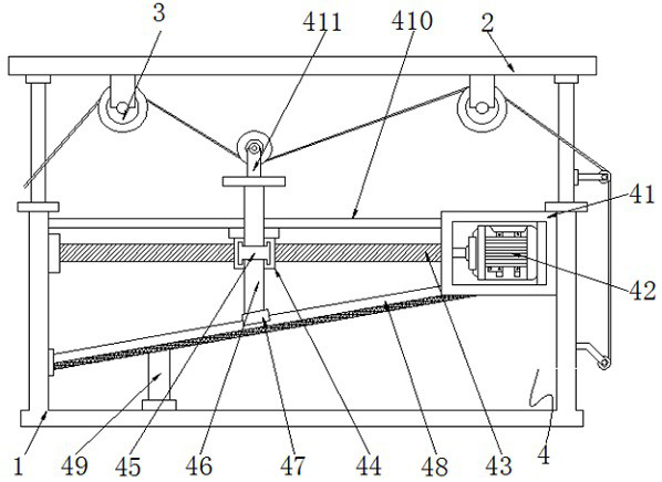 Printing equipment capable of conveniently adjusting printing pressure and adjusting mode